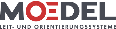 Logo MOEDEL Leit- und Orientierungssysteme